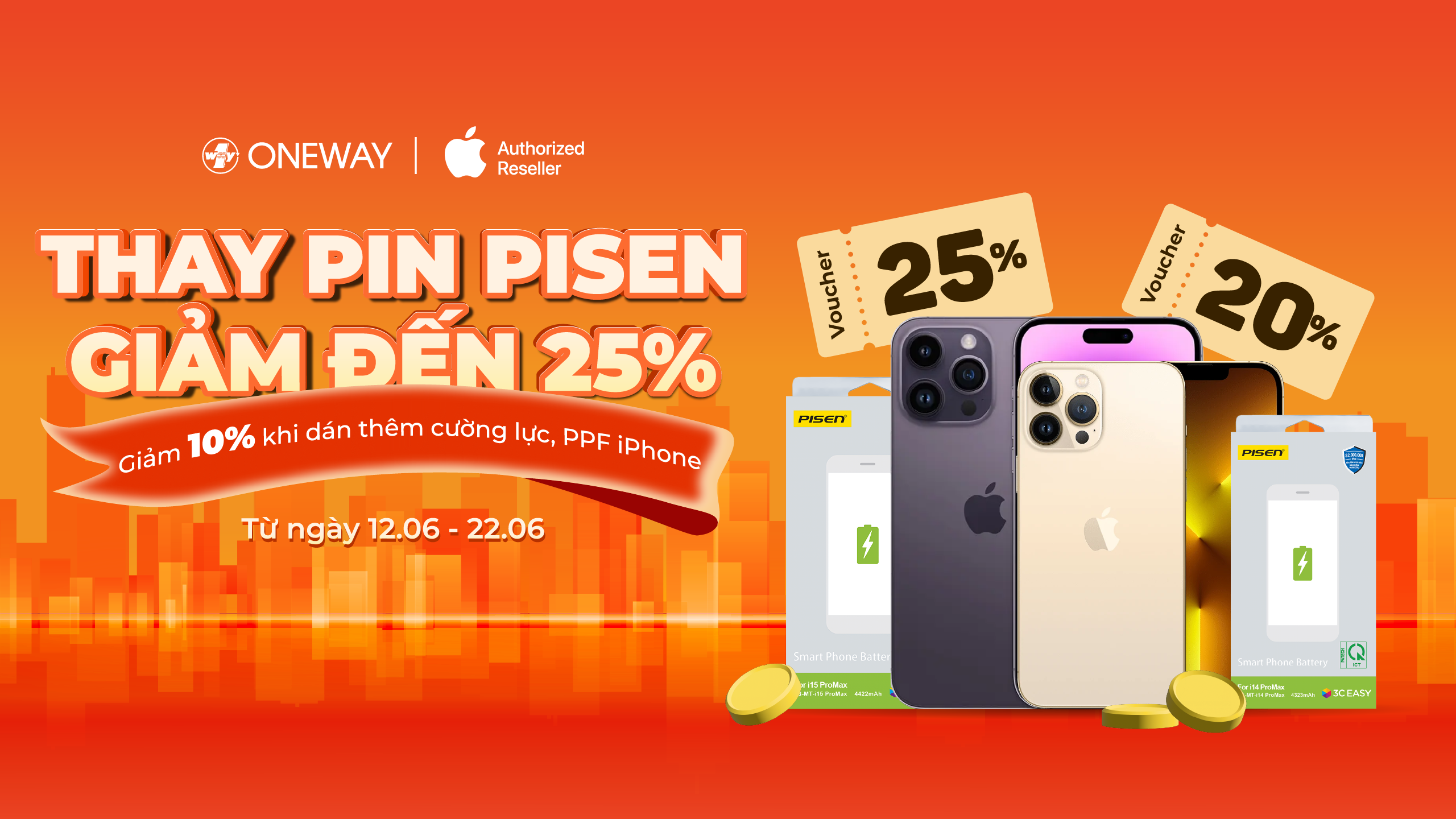 THAY PIN PISEN: GIẢM ĐẾN 25%